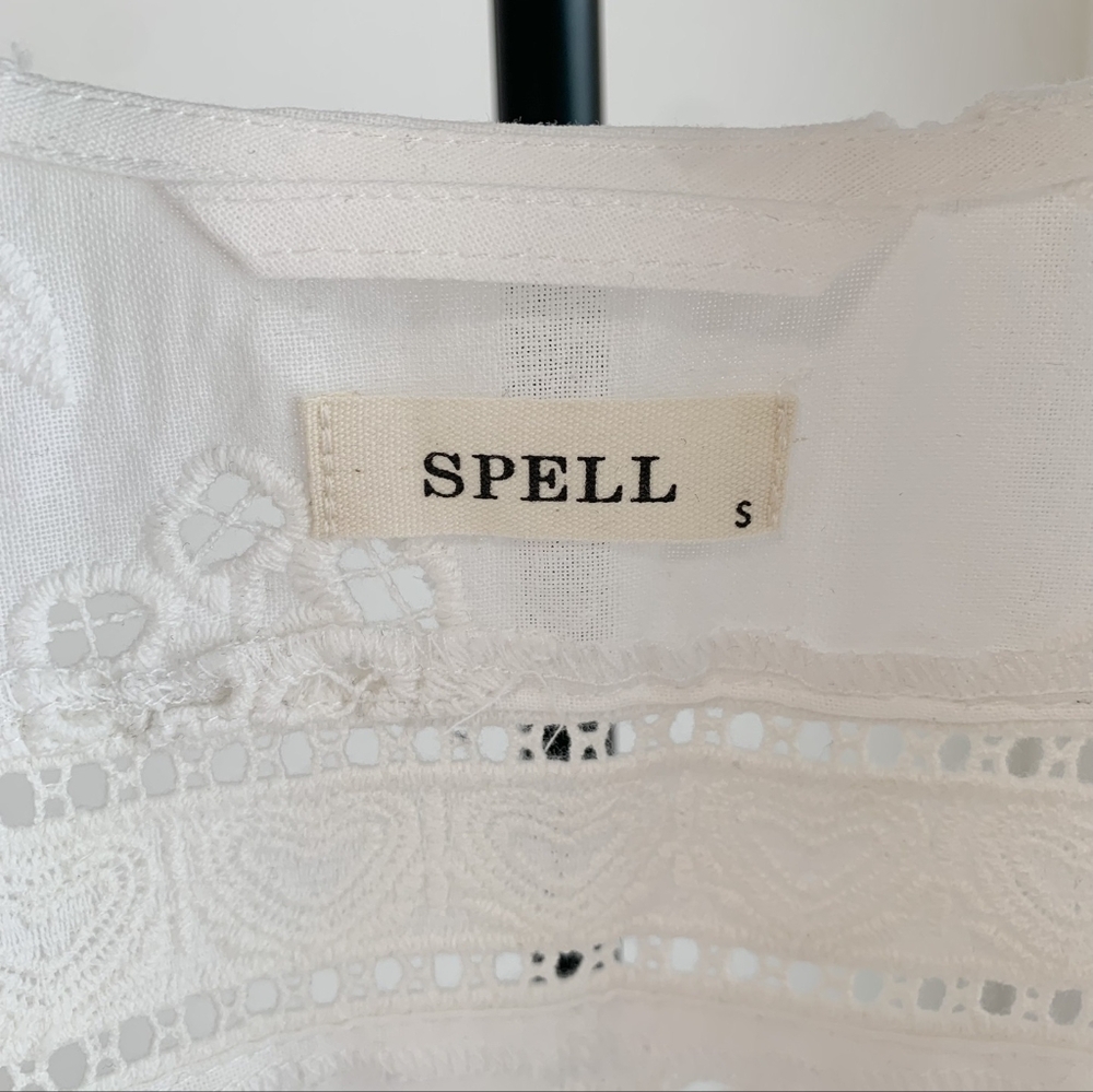 Spell Love Note Broderie Gown Dress Star White - Picture 11 of 16